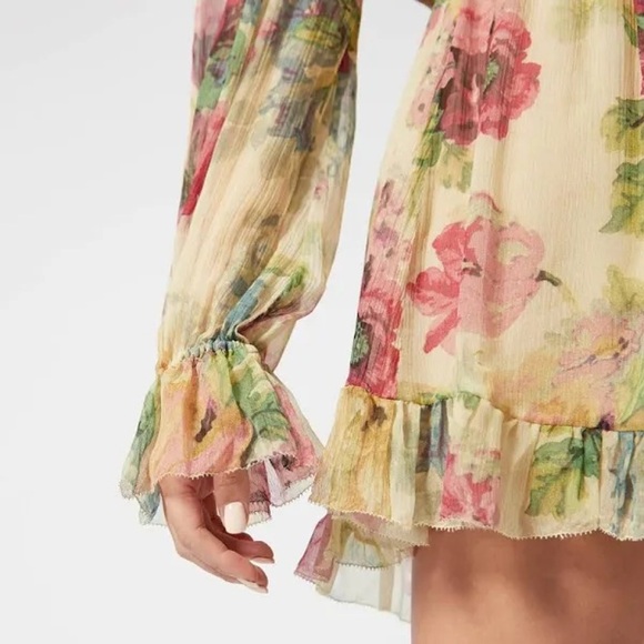 Zimmermann Silk Melody Playsuit Size 3/Large like New! 100% Silk Romper - Picture 2 of 16